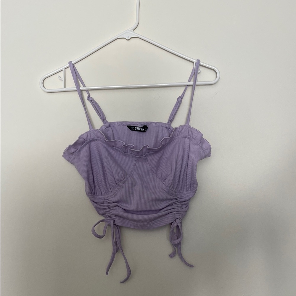 SHEIN Lilac Ruffle Camisole